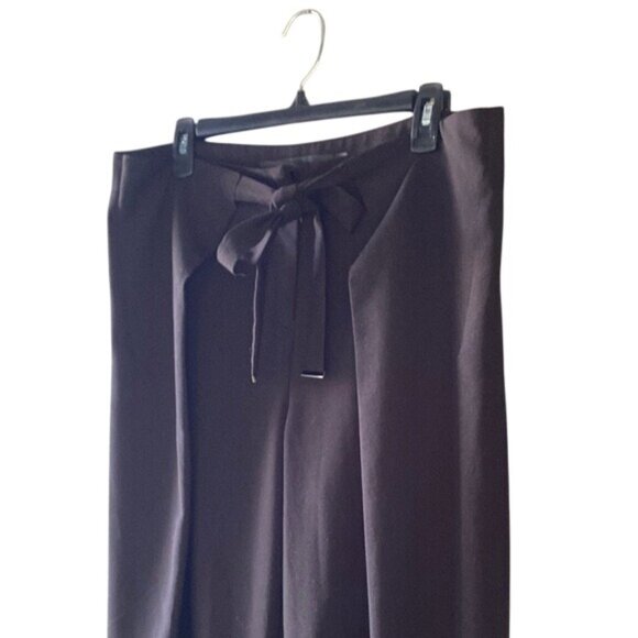 Gabrielle Union New York & Co. Womens Brown Wide-Leg Trousers - Picture 2 of 6